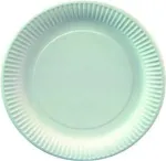 PAPSTAR 11170 apvali kartono lėk&scaron;tė, balta, 230 mm, 100 vienetų