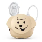 Flaem Nuova Puppy kompresorinis purk&scaron;tuvas - pediatrinė inhaliacijos sistema su RF5 purk&scaron;tuvu, suaugusiųjų ir vaikų kaukėmis, kandikliu, nosies antgaliu, oro vamzdeliu, oro filtru, 0,35 ml/min pur&scaron;kimo greičiu, 2,6 &micro;m MMAD, 55 dB triuk&scaron;mo lygiu, 230V