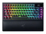 Mechaninė žaidimų klaviatūra Razer BlackWidow V4 Pro 75% belaidė, 4000 Hz dažnis, Orange Tactile jungikliai
