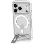 Decoded AntiMicrobial Hybrid Stand Backcover &ndash; dėklas su stovu, skirtas iPhone 18 Pro Max / 17 Pro Max, suderinamas su MagSafe (&scaron;erk&scaron;no baltumo)