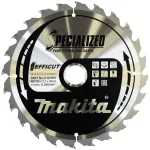 Makita Efficut E-01915 apskritasis pjūklo diskas medienai, 235 mm, 24 dantų, skirtas Makita DHS900, DHS900Z, DHS900ZU