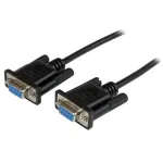 StarTech.com 2 m juodas DB9 RS232 nuoseklus nulinio modemo kabelis F/F