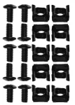 Lanberg AK-1005-B 19 colių fiksuota lentyna, 1U, 483x500 mm, skirta 800 mm spintoms, iki 25 kg, juoda