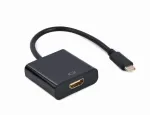 GEMBIRD USB Type-C į HDMI adapterio kabelis, 4K@60Hz, 15cm, juodas