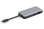 DIGITUS USB-C kelioninė dokų stotelė, 7 prievadų - HDMI / 2x USB-A 3.2 Gen 1 / GbE / SD / MicroSD - 100W USB-C Power Delivery