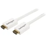 StarTech.com HD3MM3MW 3 m (10 ft) HDMI High Speed kabelis su CL3 sienų instaliacijai, Ultra HD 4K x 2K, paauksuoti kontaktai, 30/32 AWG, baltas