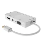 Microconnect MDPDVIHDMIVGAAA ne&scaron;iojamo kompiuterio doko stotelė / prievadų replikatorius, balta