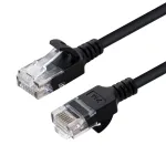 Microconnect V-UTP6A10S-SLIM tinklo kabelis 10 m Cat6a U/UTP (UTP) juodas