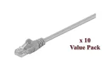 Microconnect V-UTP505VP Cat5e U/UTP tinklo kabelių rinkinys, 5 m, pilki, 10 vnt.