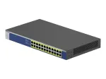 NETGEAR GS524PP nevaldomas Gigabit Ethernet (10/100/1000) jungiklis su PoE, pilka
