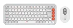 Logitech POP Icon Combo klaviatūros ir pelės rinkinys, belaidis Bluetooth, QWERTY US International, oranžinis-baltas