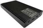 LC-Power LC-M2-C-NVMe-2X2-RAID USB-C korpusas NVMe M.2 diskams, mažmeninė pakuotė