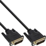 InLine DVI-D laidas, Premium, 24+1 M/M, Dual Link, auksuota, 2 m