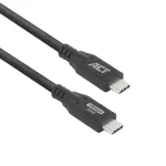 USB Type-C laidas ACT AC7442 2m 10Gbps 60W Juodas