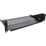 Rack lentyna InLine 19 inch 250mm 20kg 2U RAL 9005 juoda