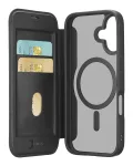 Cellularline Daily Mag - iPhone 17 knyginis dėklas su permatoma kieta nugarėle, suderinamas su MagSafe&reg; ekosistema