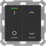 MDT BE-TAL55T206.D1 KNX mygtukas &Scaron;viesa 55 2f RGBW temperatūros jutiklis juodas matinis Sch_Jal 1