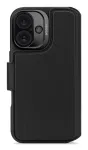 Odinė dėklė iPhone 16, juoda