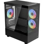 Korpusas Micro/Mini-ITX AEROCOOL Geh Viewport Mini-G-BK-v4 ARGB juodas