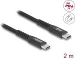 DeLOCK USB laidas USB 2.0 2m USB C juodas 81120