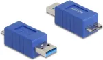 DeLOCK 67214 USB Type-A į USB Micro-B adapteris, mėlynas