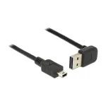 USB kabelis DeLOCK 2 m USB 2.0-A &ndash; Mini-USB B juodas 83544