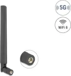 Kryptinė antena DELOCK 5G LTE GNSS WiFi 6 SMA ki&scaron;tukas 0.9&ndash;4.1 dBi 183 mm su pasukamu jungtimi