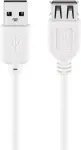 USB ilginimo laidas Goobay 96197 0,6 m baltas