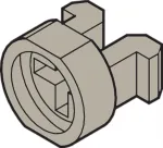 Tvirtinimo kron&scaron;teinas SCHROFF multipacPRO 21100-464 poliamidas pilkas, 1 vnt.