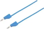 VOLTCRAFT matavimo laidas [4 mm ki&scaron;tukas - 4 mm ki&scaron;tukas] 0,25 m mėlynas MSB-300 (MSB-300-0.25-BL)