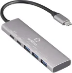 Renkforce RF-USBH-300 5 prievadų USB 3.2 Gen 1 &scaron;akotuvas 3.0 pilka (RF-6676604)