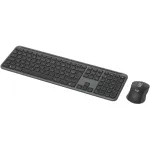 Logitech Signature Slim Combo MK950 - belaidis klaviatūros ir pelės rinkinys - 100% - pilno dydžio - Bluetooth 5.1 LE - AZERTY - prancūzi&scaron;kas i&scaron;dėstymas - grafitas (920-012485)