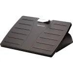 Fellowes Office Suites reguliuojamas pakojis po stalu &ndash; ergonomi&scaron;kas pakojis su 3 auk&scaron;čio padėtimis ir antibakterine technologija, juodas