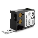 DYMO XTL Universalūs vinilo lipdukai | 24 mm x 7 m | Juodi ant balto