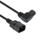 ACT maitinimo laidas C14 - C15 (kairysis kampinis) IEC60320 juodas 2 m