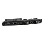 ALLNET 4-Port Gigabit LT-PoE 90W Unmanaged Switch su 19 inch 1HE Patch Panel