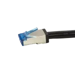 LogiLink Professional Cat6a S/FTP komutacinis kabelis 0,5 m juodas