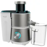 Cecotec Juice&Fresh 400 Titan White i&scaron;centrinė sulčiaspaudė, 400 W, 2 greičiai, 20000 apsisukimų/min., balta/sidabrinė