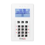 BCS PulsON LCD/C signalizacijos sistemos LCD klaviatūra, balta