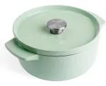 KitchenAid Emaliuotas ketaus puodas 22 cm, Pistachio