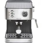 Cecotec Power Espresso 20 Matic Professionale Espresso kavos aparatas, 20 bar, 850 W, 1,5 l, juodas/sidabrinis