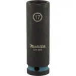 Makita 1/2 inch giluminė smūginė galvutė 17 mm, juodas fosfatinis (E-16477)