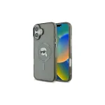 Karl Lagerfeld KLHMP16MHLSKIK iPhone 16 Plus 6,7 inch Hardcase IML Metal Karl Head MagSafe Black