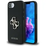 Guess Grained Big 4G Logo Small Classic Logo Phone Case, iPhone 16e (Juoda)