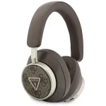 Guess 4G Triangle Logo Wireless Bluetooth 5.4 On-Ear Headphones with ENC - Brown