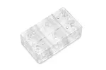 EK Water Blocks Vector&sup2; GPU Water Block Interconnect Bridge - Acrylic - Transparent - G1/4 inch - 41 mm