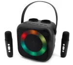 Soundmaster BT2024SW Bluetooth garsiakalbis, disko &scaron;viesa, 2 mikrofonai, juoda