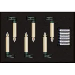 Krinner Superlight Bavaria Mini Flame rinkinys, 6 vnt., Ivory
