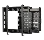 B-TECH BT7883/B Plok&scaron;čiaekranis sieninis laikiklis su i&scaron;traukiamu AV įrangos staliuku, VESA 600x400, 70 kg, juodas