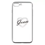 Guess Apple iPhone 7 Plus / 8 Plus Apple Heart TPU Case Silver